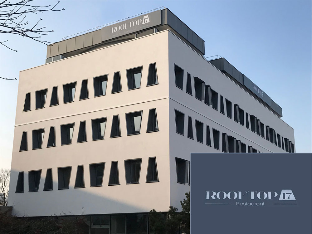 Creation du logo du restaurant ROOFTOP 17