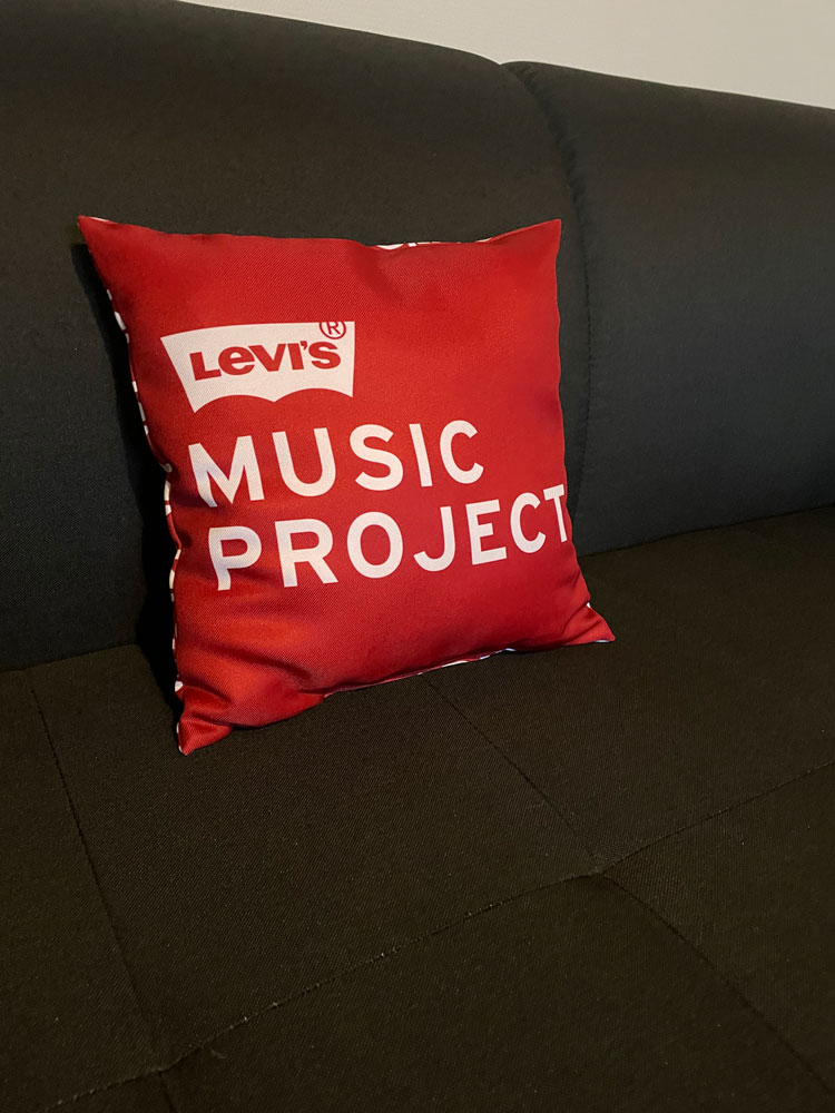 impression sublimation coussin Levis